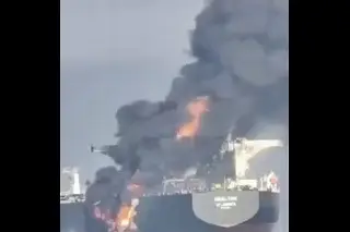 Imagen Dos buques petroleros chocan en el Golfo de Omán (+Video)