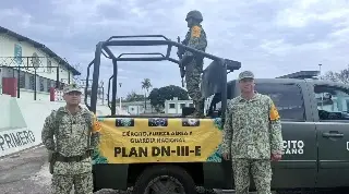 Imagen Elementos del Ejercito Mexicano se encuentran atentos ante la temporada de lluvias con el Plan DNIII