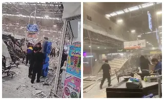 Imagen Colapsa plafón en tienda de autoservicio en CDMX, reportan heridos