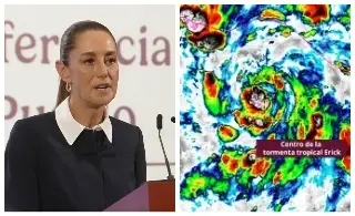 Imagen Sheinbaum pide a población de Oaxaca y Guerrero que permanezca alerta por Erick