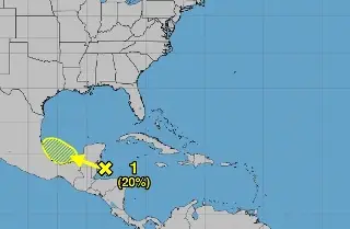 Imagen Zona de tormentas podría convertirse en baja presión en el Golfo de México