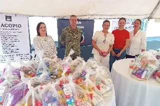 Abren centro de acopio en Primera Región Naval para damnificados por huracán Erick