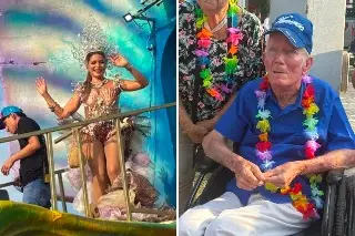 Imagen El padre de Adriana Fonseca acude a desfile del Carnaval a verla 