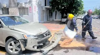 Imagen Accidente en calles de la colonia Flores Magón
