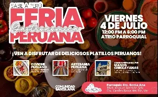 Imagen Con Feria Gastronómica Peruana inician celebraciones a Santa Ana en Boca del Río