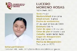 Buscan a quinceañera desaparecida en Río Blanco, Veracruz
