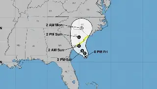 Potencial tormenta tropical amenaza costa de Carolina del Sur, en EU
