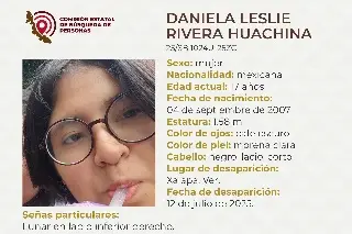 Imagen Menor de edad desaparece en Xalapa, Veracruz; aquí sus características 