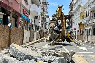 Inician remodelación en otro tramo de Independencia en Veracruz 