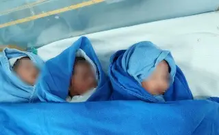 Nacen trillizos en Hospital del IMSS en Orizaba, Veracruz 