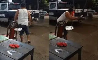 Imagen Policía golpea a perrito con un palo hasta matarlo en Oaxaca; fue destituido (+Video)