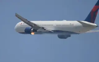 Imagen Vuelo a Atlanta aterriza de emergencia por fuego en aeropuerto de Los Ángeles (+Video)