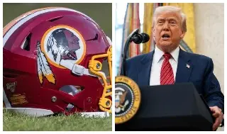 Imagen Trump exige a los Washington Commanders recuperar su nombre original Redskins
