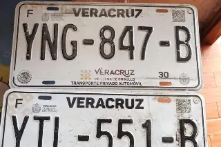 Imagen Reportan placas perdidas y encontradas en Veracruz 