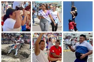 Imagen Competencia de comelones, meseros, palo encebado; así inician las Fiestas de Santa Ana en Boca del Río 
