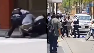 Imagen Tras robar tienda de conveniencia, asaltante golpeó a dos policías en Orizaba