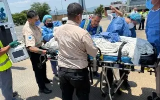 Imagen Trasladan vía aérea a menor con quemaduras graves de Veracruz a CDMX
