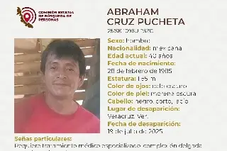 Imagen Piden apoyo para localizar a hombre desaparecido en el puerto de Veracruz 