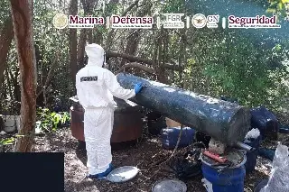 Imagen Desmantelan dos narcolaboratorios en Sinaloa que producían 5 toneladas de metanfetamina