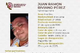 Imagen Desaparece hombre al norte de Veracruz; aquí sus características 