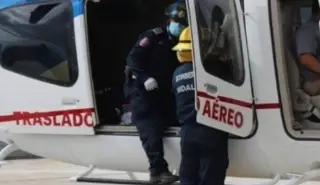 Imagen Trasladan vía aérea a paciente en estado crítico de Veracruz a hospital de Hidalgo