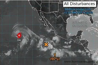 Imagen Huracán Gil se degrada a tormenta tropical y se aleja del país