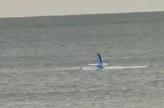 Imagen Avioneta se estrella en playa frente a bañistas y 'ocurre un milagro' en EU (+Video)