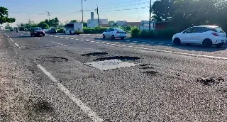 Imagen Reportan carretera Medellín-Boca del Río en muy mal estado