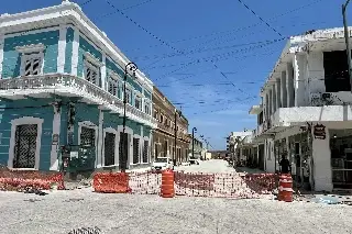 Imagen Así va la obra de remodelación en la avenida 5 de Mayo de Veracruz