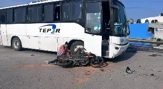 Imagen Accidente entre una moto y camión en lomas 4