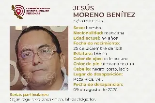 Imagen Piden apoyo para localizar a hombre reportado como desaparecido al norte de Veracruz 