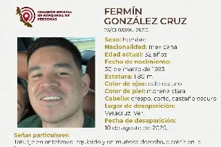 Imagen Desaparece hombre en la ciudad de Veracruz; estas son sus características 