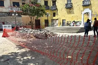 Imagen Empieza remodelación de la Plazuela de la Campana en el centro de Veracruz