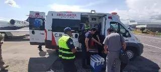 Imagen Traslado aéreo urgente de hígado desde el puerto de Veracruz salva a paciente: Salud
