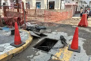Imagen Cableado eléctrico en el centro de Veracruz ya es subterráneo, pero no se está cambiando 
