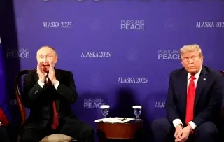 Imagen Inicia reunión de Trump y Putin: después darán conferencia de prensa