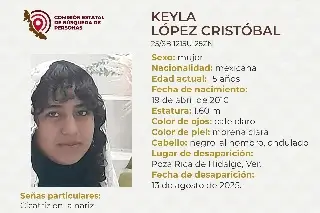 Imagen Ella es Keyla, tiene 15 años y desapareció al norte de Veracruz 