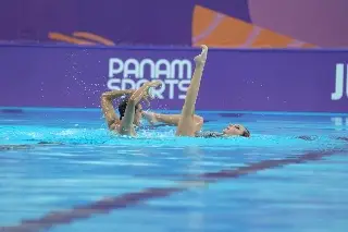 Imagen Mexicanos ganan otra medalla de oro en duetos mixtos de Natación Artística en Panamericanos