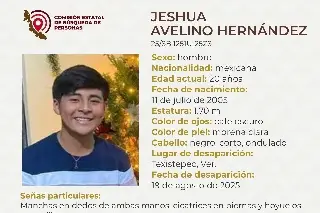 Imagen Desaparece joven de 20 años al sur de Veracruz; tiene manchas en dedos de sus manos  
