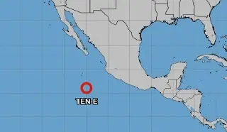 Imagen Se forma la Depresión Tropical 10-E en el Pacífico