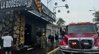 Imagen Conato de incendio en local comercial en Boca del Río 