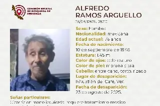 Imagen Piden apoyo para localizar a adulto mayor en Ixhuatlán del Café, Veracruz; es sordo 