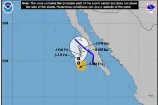Imagen Huracán Lorena se degrada a tormenta tropical; seguirán lluvias fuertes: NOAA
