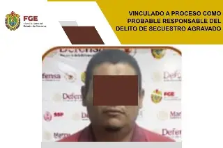 Imagen Lo vinculan a proceso por presunto secuestro agravado al norte de Veracruz 