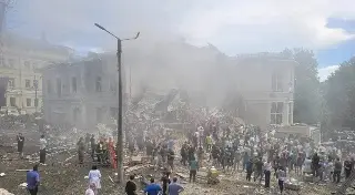 Imagen Ataque ruso con drones y misiles deja un muerto y once heridos en Kiev