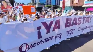 Imagen Marchan por la paz en Sinaloa, a un año del inicio de guerra entre grupos criminales
