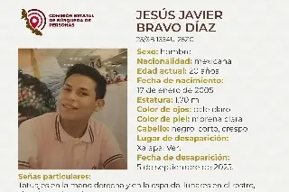 Imagen Desaparece joven de 20 años en Xalapa, Veracruz; aquí sus características 