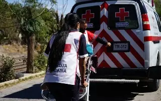 Imagen Vuelca en la autopista Veracruz-Córdoba tras estallarle llanta