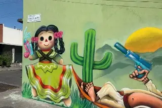 Imagen Mural en Veracruz destaca el patriotismo mexicano 