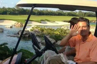 Imagen Reaparece Enrique Peña Nieto durante torneo de golf en Madrid, España